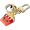 Sød taskevedhæng i form af en popcornspand Sød taskevedhæng i form af en popcornspand