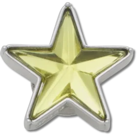 Sølv- og grønne Smt Gem Star Jibbitz™-vedhæng