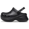 Small Whale Retro Crocs med tyk sål, sorte Sandaler