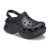 Small Whale Retro Crocs med tyk sål, sorte Sandaler