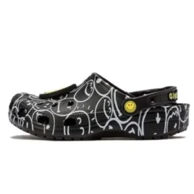 Smiley World Classic Clogs “Sort Hvid Gul”
