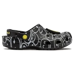 Smiley World Classic Clogs “Sort Hvid Gul”