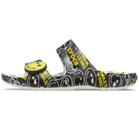 SmileyWorld x Classic Sandal “Sort Hvid”
