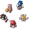 Sonic the Hedgehog 5-pak Jibbitz-vedhæng