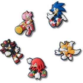 Sonic the Hedgehog 5-pak Jibbitz-vedhæng