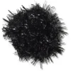 Sorte Jibbitz-vedhæng med pompon