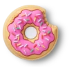 Sprinkle Donut Bite Jibbitz™-vedhæng