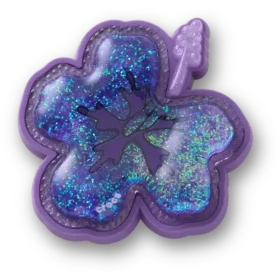 Squish Purple Hibiscus Jibbitz-vedhæng