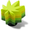 Stacked Hemp Leaf Jibbitz™-vedhæng