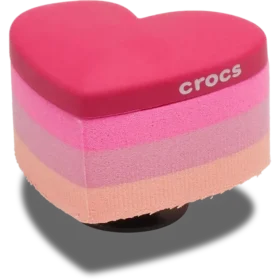 Stacked Pink Heart Jibbitz-vedhæng