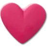 Stacked Pink Heart Jibbitz-vedhæng