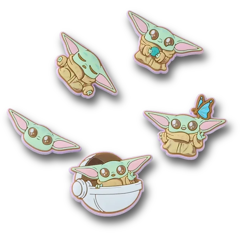 Star Wars Grogu 5-pak Jibbitz-vedhæng Star Wars Grogu 5-pak Jibbitz-vedhæng