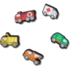 Tiny Work Trucks 5-pak Jibbitz-vedhæng