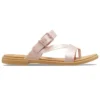 Tulum Shimmer Toe Post Sandal “Pink Clay”