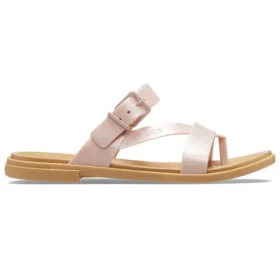Tulum Shimmer Toe Post Sandal “Pink Clay”