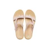 Tulum Shimmer Toe Post Sandal “Pink Clay”