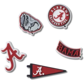 University of Alabama 5-pak Jibbitz-vedhæng University of Alabama 5-pak Jibbitz-vedhæng