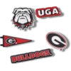 University of Georgia 5-pak Jibbitz-vedhæng