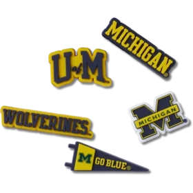 University of Michigan 5-pak Jibbitz-vedhæng University of Michigan 5-pak Jibbitz-vedhæng