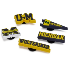 University of Michigan 5-pak Jibbitz-vedhæng University of Michigan 5-pak Jibbitz-vedhæng