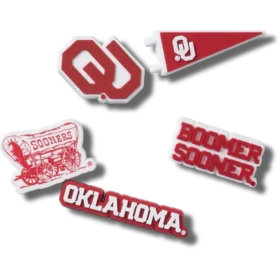 University of Oklahoma 5-pak Jibbitz-vedhæng University of Oklahoma 5-pak Jibbitz-vedhæng